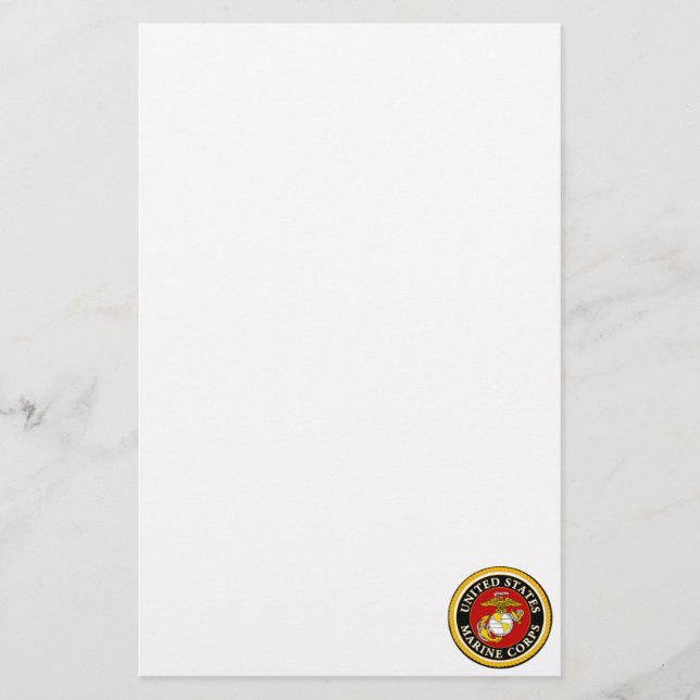 US Marine Official Seal Stationery (Front)