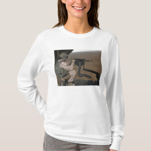 US Marine test firing an M240 heavy machine gun T-Shirt