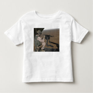 US Marine test firing an M240 heavy machine gun Toddler T-Shirt