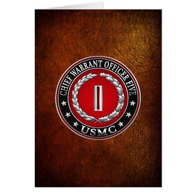 US Marines: Chief Warrant Five (USMC CWO-5) [3D] (Front)