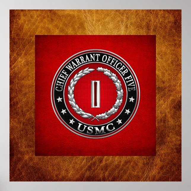 US Marines: Chief Warrant Five (USMC CWO-5) [3D] Poster (Front)