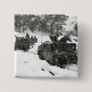 US Marines patrol in Khowst-Gardez Pass 15 Cm Square Badge