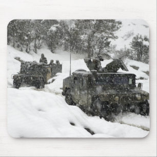 US Marines patrol in Khowst-Gardez Pass Mouse Pad