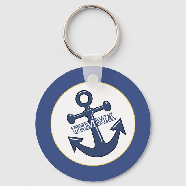 US Merchant Marine Academy Anchor. Key Ring (Front)