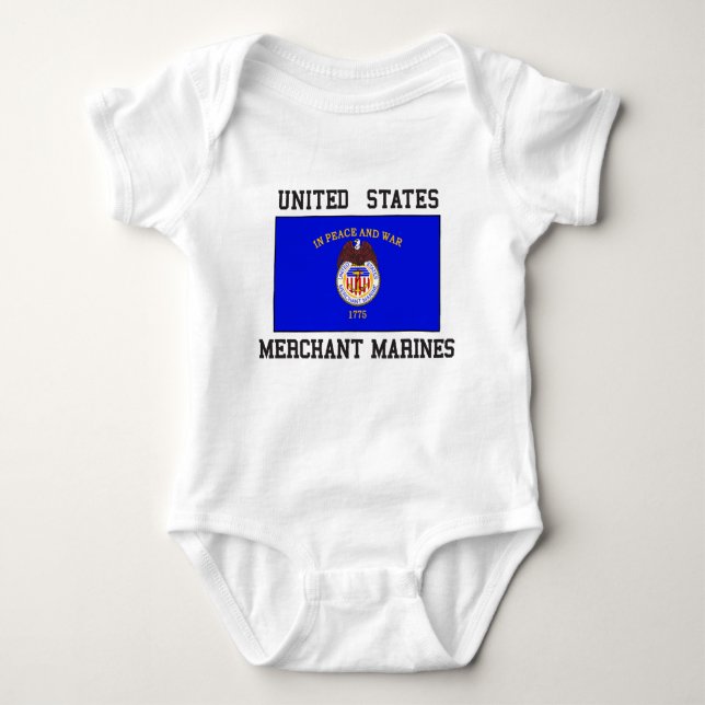 US Merchant Marine Baby Bodysuit (Front)