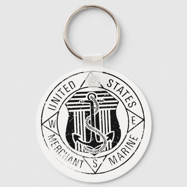 US Merchant Marines by: David Lee Key Ring (Front)