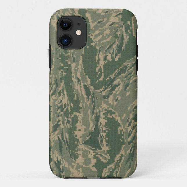 US Military Green Camouflage Apple iPhone 11 Case (Back)