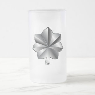 US Military Rank - Lieutenant Colonel Frosted Glass Beer Mug