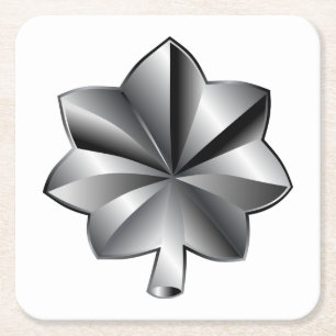 US Military Rank - Lieutenant Colonel Square Paper Coaster