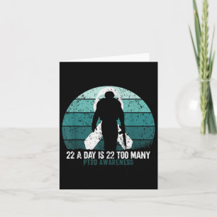 Us Military Veterans Suicide Awareness Ptsd Awaren Card