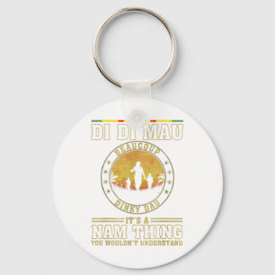 Us Military Vietnam War Vets Gift Di Di Mau Dinky Key Ring