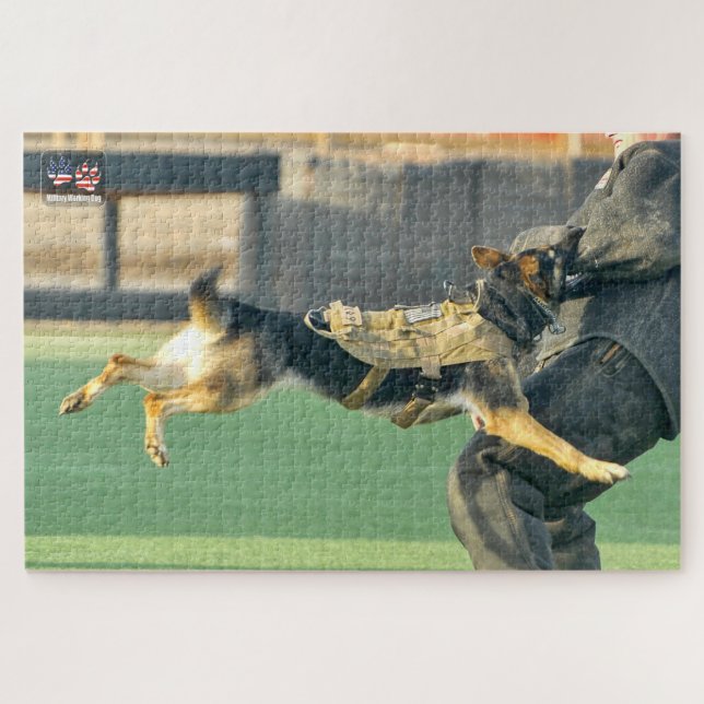 US MILITARY WORKING DOG (20x30 inch) Jigsaw Puzzle (Horizontal)