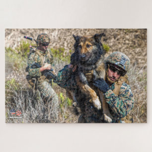 US MILITARY WORKING DOG (20x30 inch) Jigsaw Puzzle