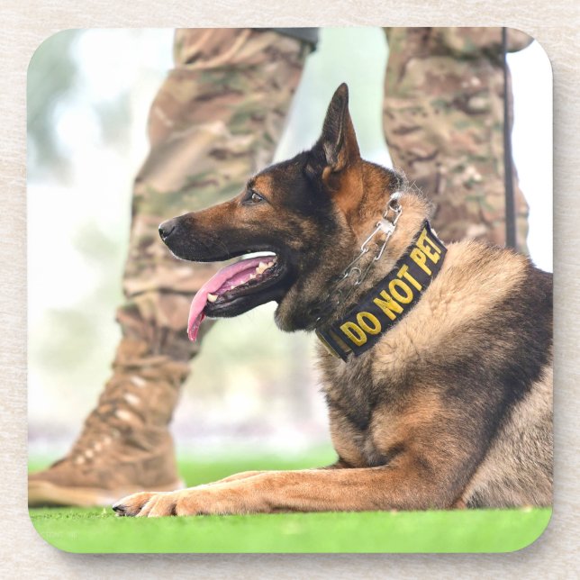 US MILITARY WORKING DOG COASTER (Front)