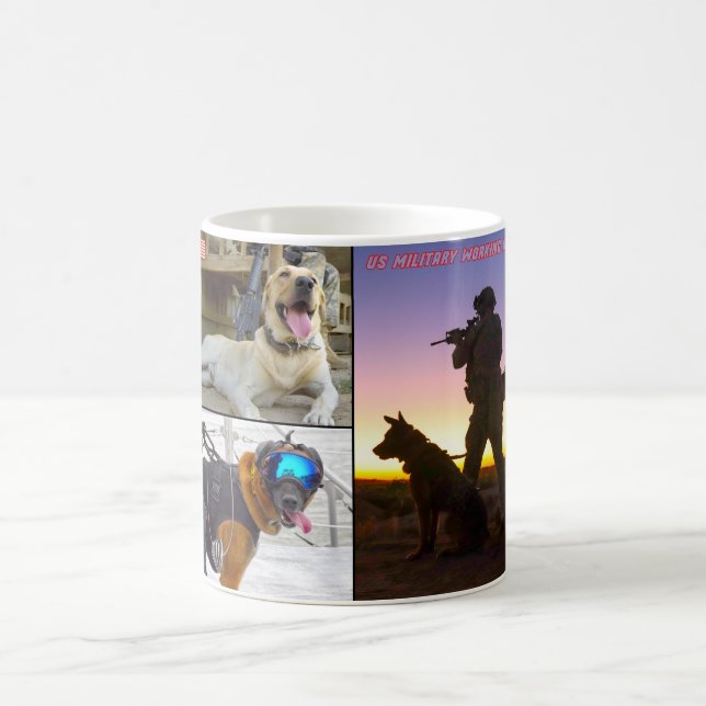 US MILITARY WORKING DOG COFFEE MUG (Center)