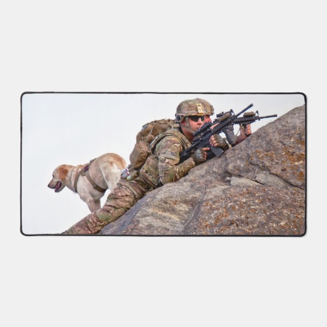 US MILITARY WORKING DOG DESK MAT (Front)