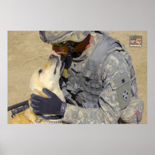 US MILITARY WORKING DOG POSTER