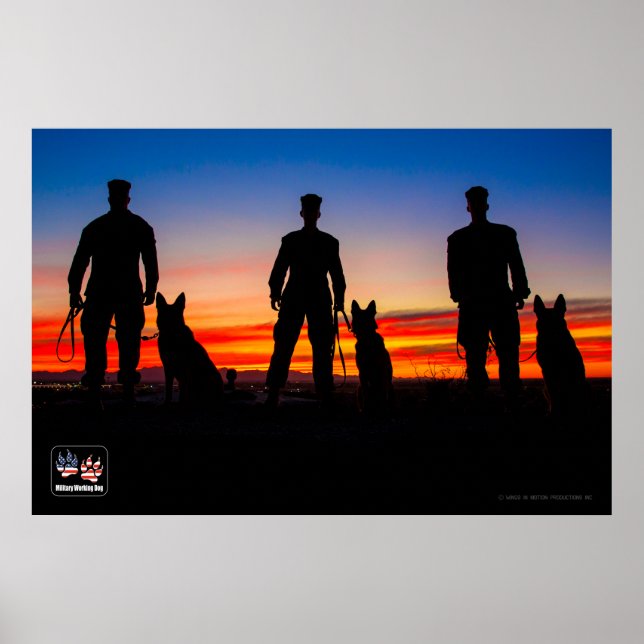 US MILITARY WORKING DOGS POSTER (Front)