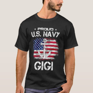 Us Na Vy Proud Gigi Proud Us Na Vy Grandma Mother T-Shirt