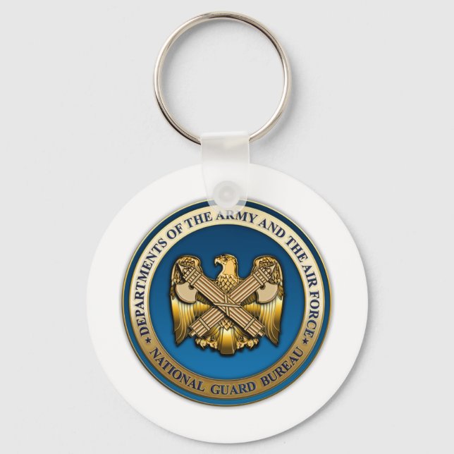 US National Guard Bureau Key Ring (Front)