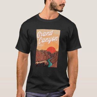 Us National Park Grand Canyon Travel Vintage Hikin T-Shirt