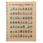 US National Parks of America Checklist Vintage 