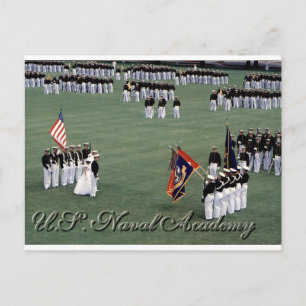 US Naval Academy Annapolis Dress Parade Postcard