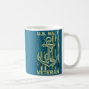 Us naval veteran flag camouflage american patrioti coffee mug