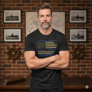 US Navy 250th Anniversary Submarine Honor T-Shirt