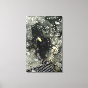 US Navy Diver Canvas Print