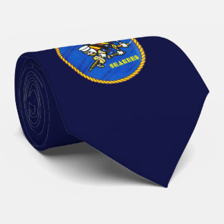 US Navy Seabees Logo Tie