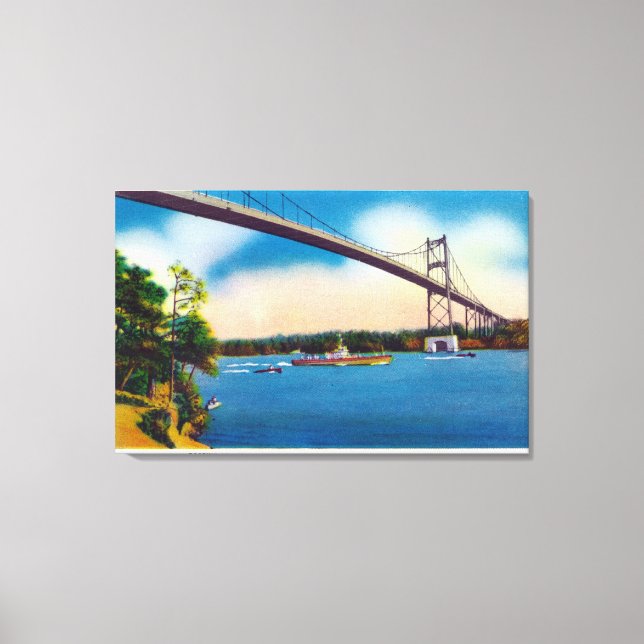 US Navy Vessel Canvas Print (Front)