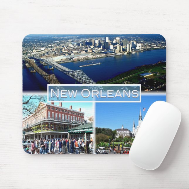 US New Orleans - Central Business District - Mouse Pad (With Mouse)