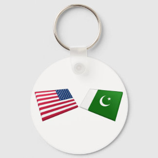 US & Pakistan Flags Key Ring
