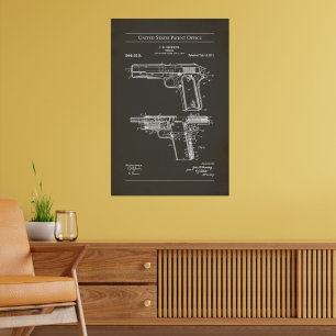 US Patent - Browning M1911 Poster