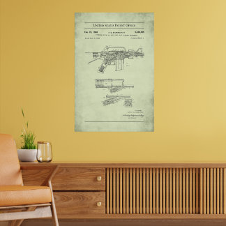 US Patent - Colt Automatic Rifle Poster