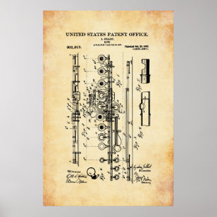 US Patent - Flute Poster