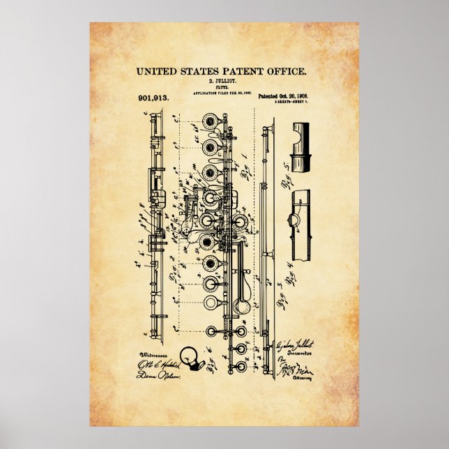 US Patent - Flute Poster (Front)