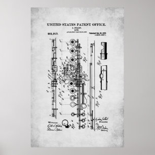 US Patent - Flute Poster