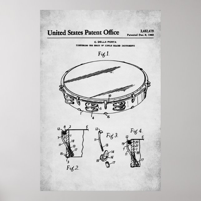 US Patent - Tambourine Poster (Front)