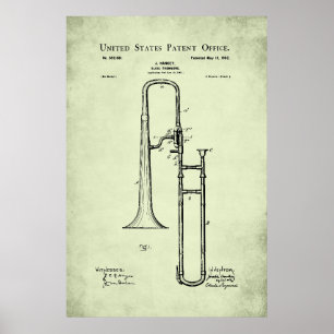 US Patent - Trombone Poster