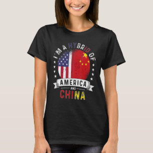 US Patriot China Flag American Chinese Grown T-Shirt