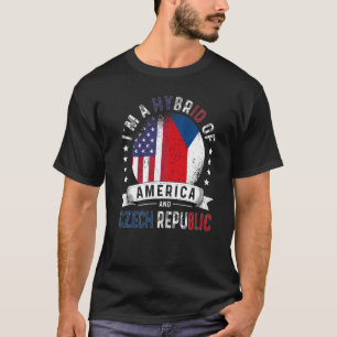 US Patriot Czechia Republic Flag American Czech Gr T-Shirt