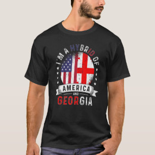 US Patriot Georgia Flag American Georgian Grown T-Shirt