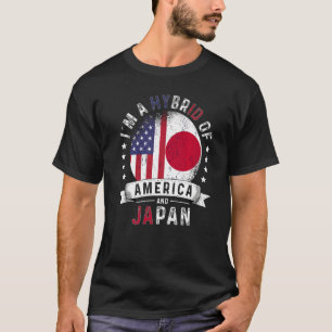 US Patriot Japan Flag American Japanese Grown T-Shirt
