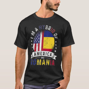US Patriot Romania Flag American Romanian Grown T-Shirt