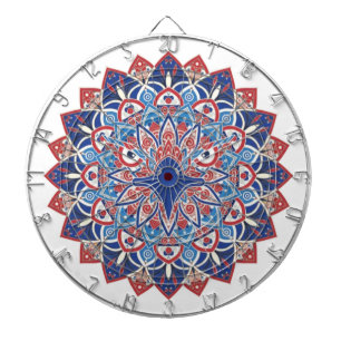 US Patriotic American Eagle Red White Blue Dartboard