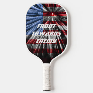 US Patriotic Fireworks Flag Pickleball Paddle