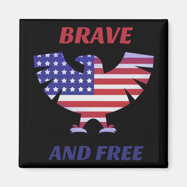 Us Patriotic  Magnet (Front)