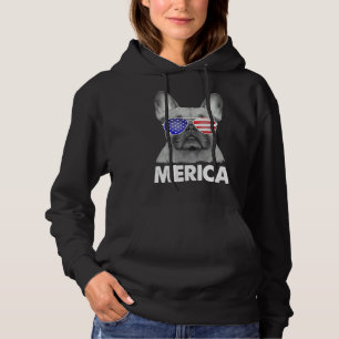 Us Patriotic Merica French Bulldog Dog Hoodie